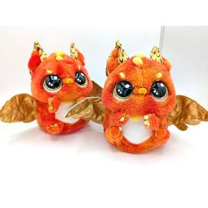 Two Hatchimals Alive Mystery Hatch Draggles Spin Master Interactive Plush Flame